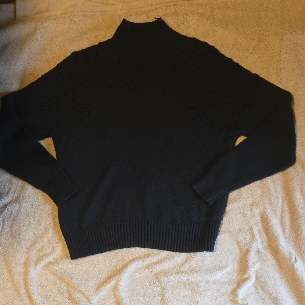 Sonoma Black Knit Cowl Neck Sweater